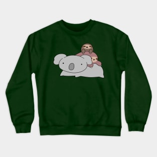 Koala and Sloths Crewneck Sweatshirt